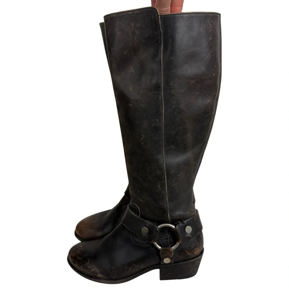 Frye Carson Harness Tall Riding Boots